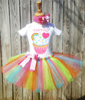 Cute Cupcake Custom Name Personalized Tutu Outfit Set Dress